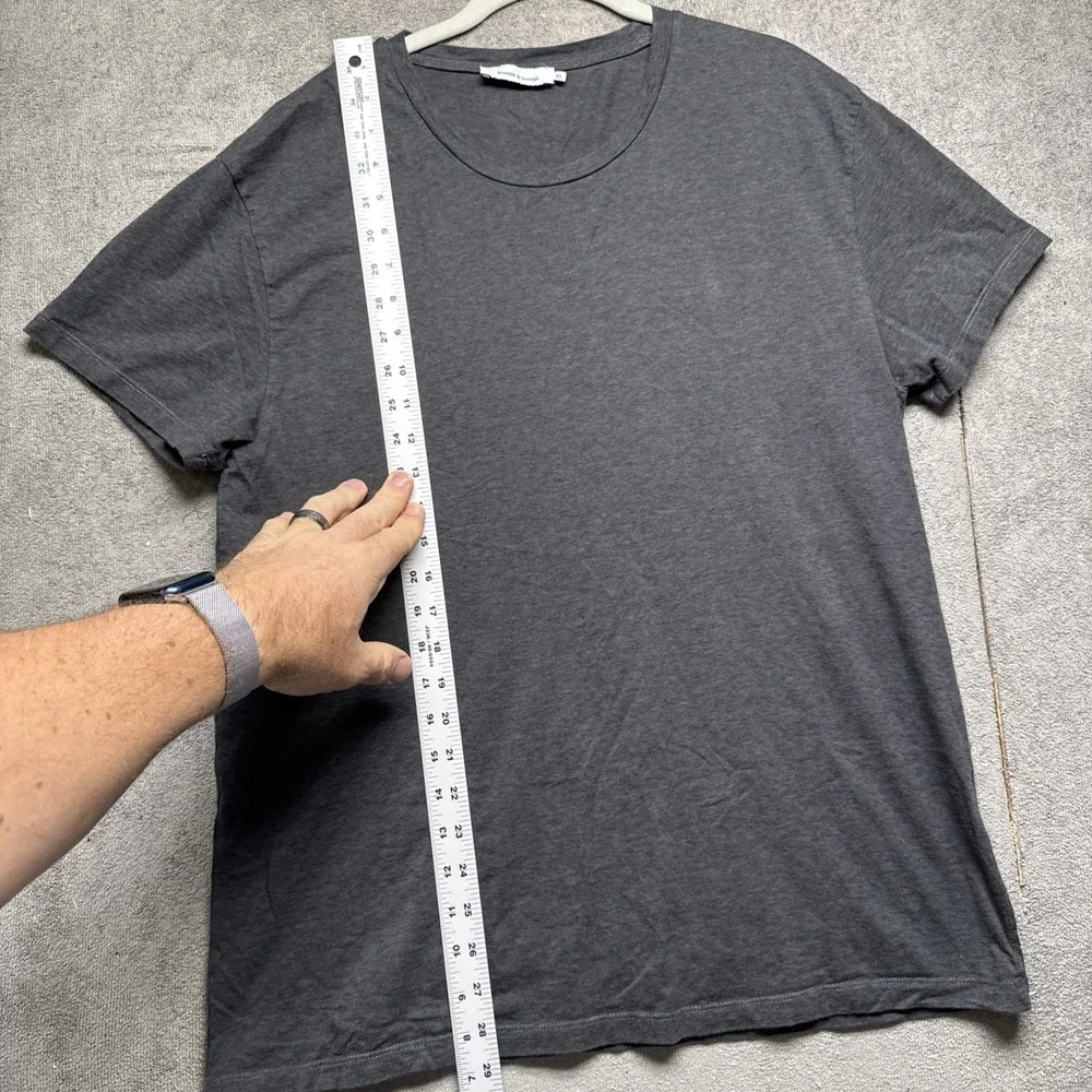 Samsøe & Samsøe Men's Gray Crew Neck T-Shirt Size‎ XL Scandinavian Minimalist